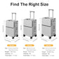 Carry on suitcase Zipperless Luggage