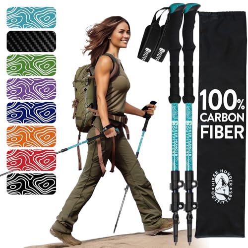 100% Carbon Fiber Trekking Poles by USA Brand