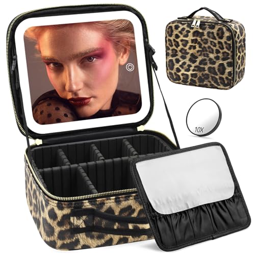 Makeup Bag with Light Up Mirror