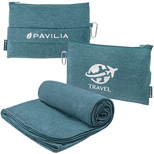 Travel Blanket Airplane Compact with Bag