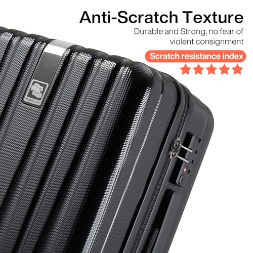 29 Inch Luggage Suitcases With Spinner Wheels Lightweight PC hardside Rolling Suitcase With Travel Lock