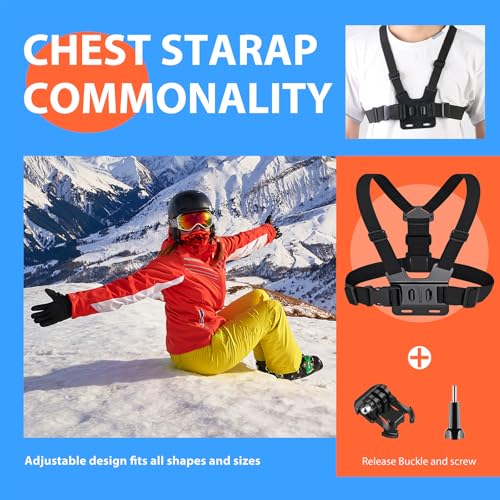 Upgrade Action Camera Accessories Kit Compatible with GoPro DJI Insta360