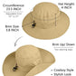 UPF 50+ Wide Brim Sun Hat with Neck Flap