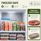 Dishwasher Safe Reusable Storage Bags Stand Up (12 Count)