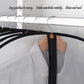 Hanging Garment Bag Breathable Clothes Covers with Zip (Set of 12) Covers Bags Dress Bag Covers Garment Bags Mens Dust Cover for Wardrobe Storage and Travel (Black, 24'' x 60'')
