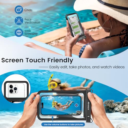 Floatable Floating Waterproof Phone Pouch 2 Pack (2 Count)