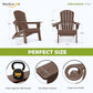 Folding Adirondack Chairs Set of 2 (2 Count)
