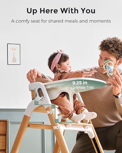 DinerPal Wooden High Chair for Babies & Toddlers