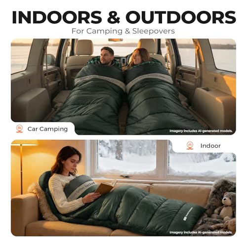 Cotton Flannel XXL Sleeping Bags for Adults Big and Tall