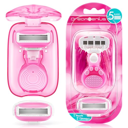 Travel Razors for Women Include 1 Handle 2 Cartridges