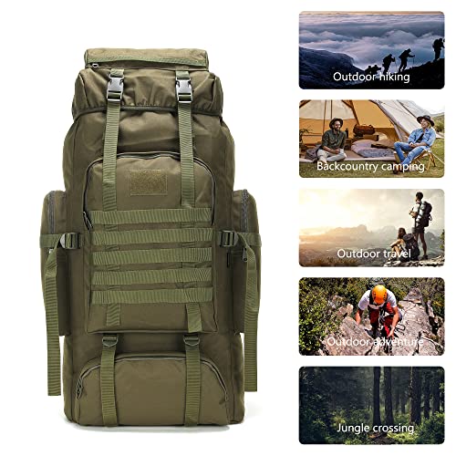 70L Camping Hiking Backpack Tactical Backpack Military Molle Rucksack Backpack for Outdoor