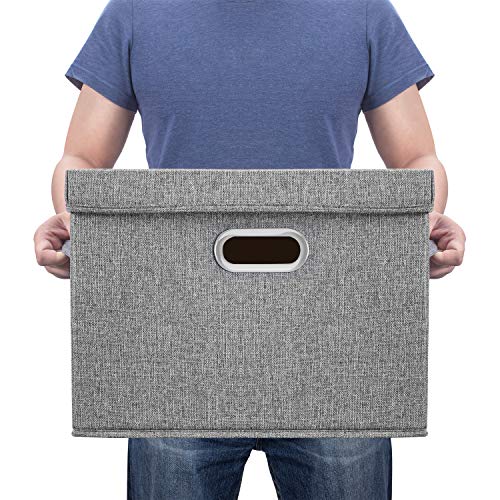 Large Storage Bins with Lids (5 Count)
