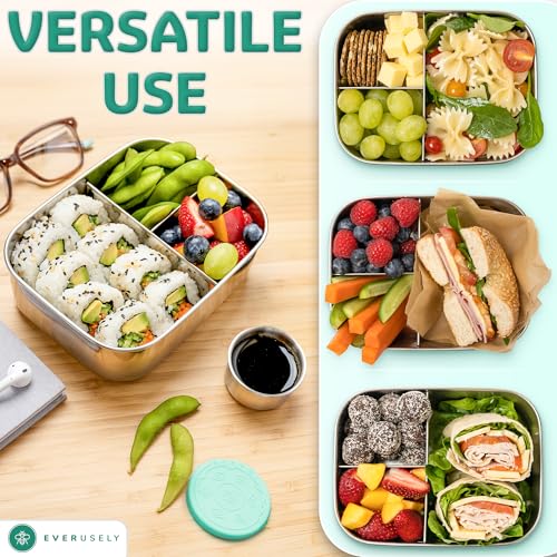 Stainless Steel Bento Box + Condiment Container