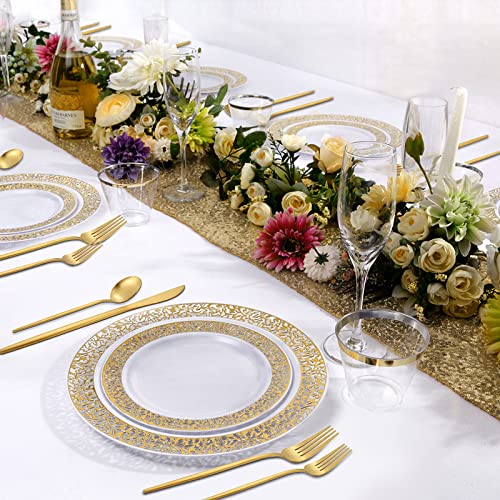 Matte Gold Silverware Set (4 Count)