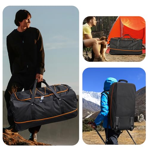 Wheeled Collapsible Duffel Bag 110L