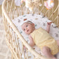Stretch Fitted Bassinet Sheet Set BROLEX 2 Pack Cradle Sheets for Bassinet Pad (2 Count)