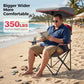 Heavy Duty Canopy Camping Chairs with Adjustable Sunshade