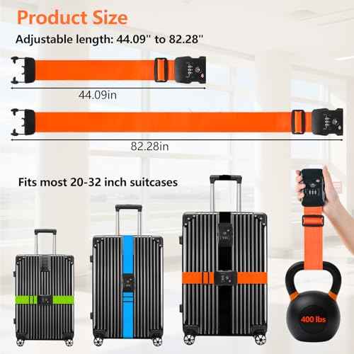 Luggage Straps for Suitcases TSA Approved
