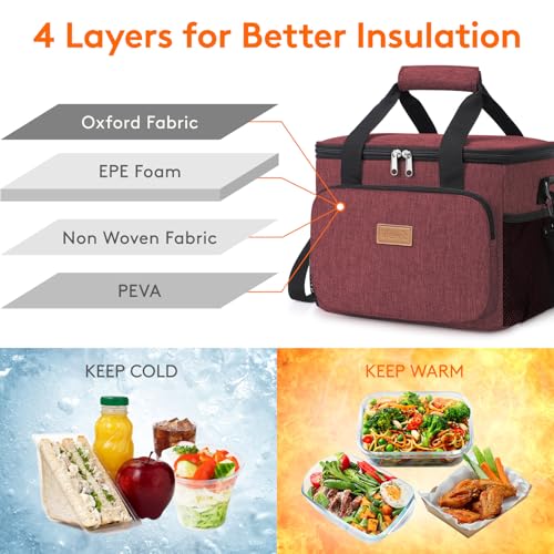 Medium Lunch Bag (Burgundy / Medium(9L))