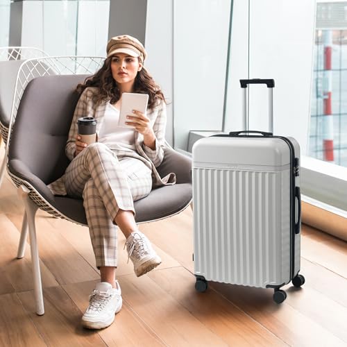 Luggage Sets Durable Hardshell 3 Piece Suitcase with Bags (5 Count)