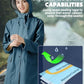 Waterproof Rain Poncho for Women Packable Hooded Raincoat with Pocket