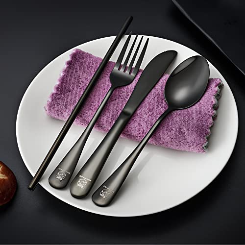 Travel Utensils Set Stainless Steel with Carrying Case