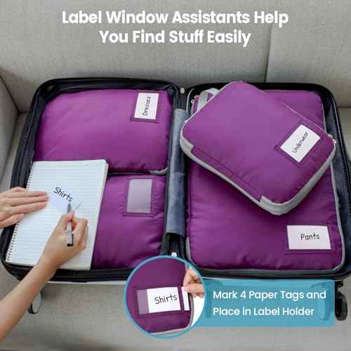 Compression Packing Cubes for Travel (4 Count)