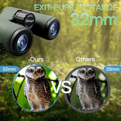8x32ED Binoculars for Adults with BAK4 Prisms FMC Lens Coating