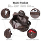 PU Leather Small Backpack Purse for Women Ladies Dark Brown