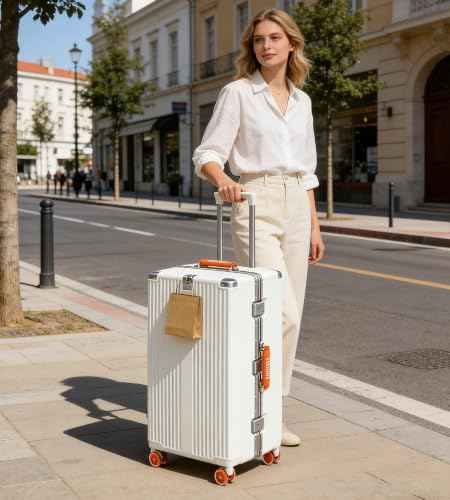 Super Large Aluminum Frame Checked Luggage