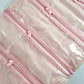 Travel Jewelry Roll Bag Portable Organizer Pouch With Grids&PVC Cover Storage Bags for Necklace