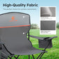 2 Pack Folding Camping Chair with Cooler Bag & Lumbar Support (2 Count)