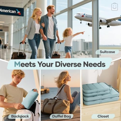 9 11 Set Compression Packing Cubes for Travel Essentials (9 Count)