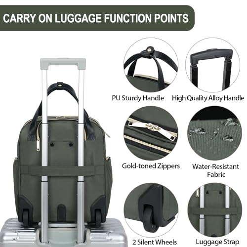 Underseat Carry On Wheeled 16" Bag with Wheels