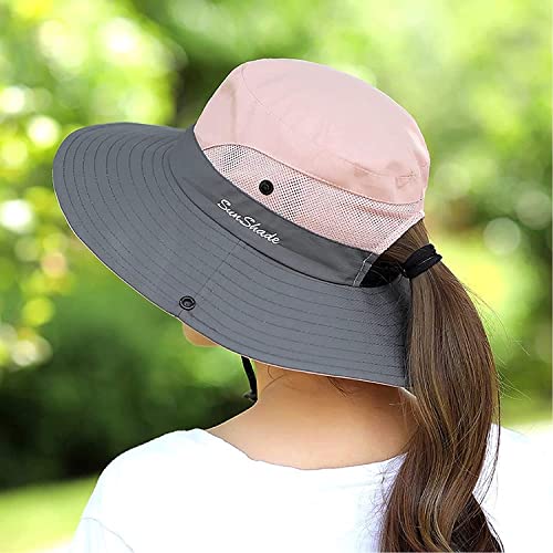 Women's Ponytail Safari Sun Hat