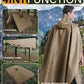 Hooded Rain Poncho Packable Waterproof Unisex Raincoat with Pocket