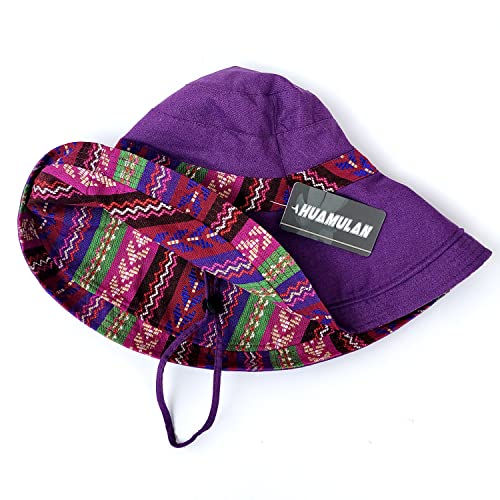Women Summer Wide Brim Sun Hat Bucket Fishing Hats UV Protection