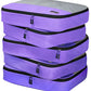 5pc Purple Large Packing Cubes for Suitcases (5 Count)