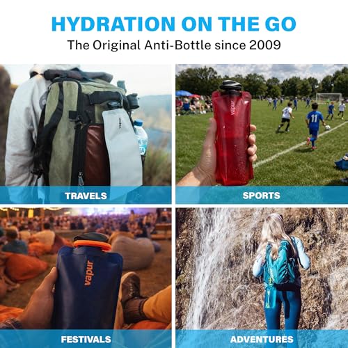 Collapsible Water Bottle with Carabiner