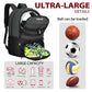 Soccer Backpack Bag with Ball Holder Ventilated Shoe Compartment Large Capacity Sports Gear Bag for Basketball Volleyball Gym