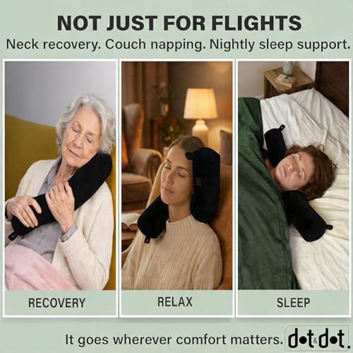 Twist Memory Foam Travel Pillow for Airplanes