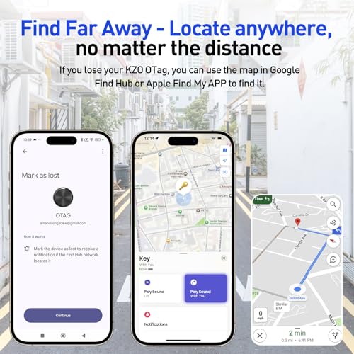 Air Tags 4 Pack Tracker Tag for iOS and Android (4 Count)