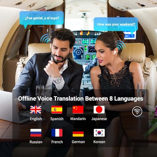 M3 Offline Translation Earbuds 74 Languages and Accents Lifetime