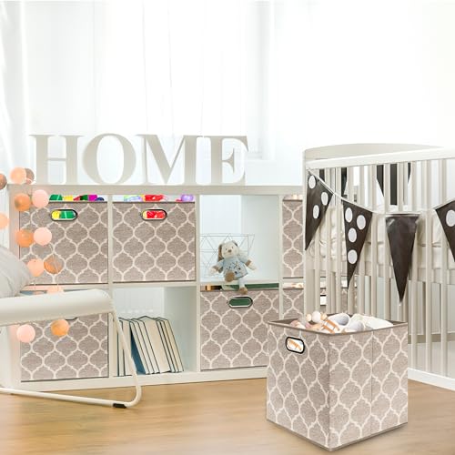 13 Inch Foldable Cube Storage Bins with Handles (3 Count)