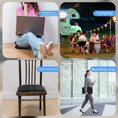 New Upgraded Portable Seat Cushion 15.7" x 11.8" Travel Seat Cushion