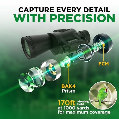 20x50 High Powered Binoculars for Adults with Smart Phone Adapter