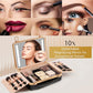 Lighted Makeup Case with Mirror + 10x Mini Mirror