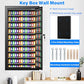 250 Keys Key Lock Box Wall Mount with Additional 24 Side Hooks and Key Tags