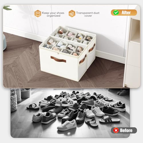 2 Pack Shoe Organizer for Closet (2 Count)
