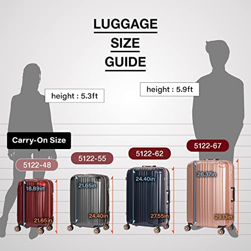 Hardside Expandable Zipper Luggage
